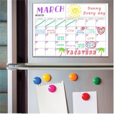 Magnetic Month Week Dry Erase Planner Calendar Board Refrigerator Wall Sticker  600153464263  273212892964